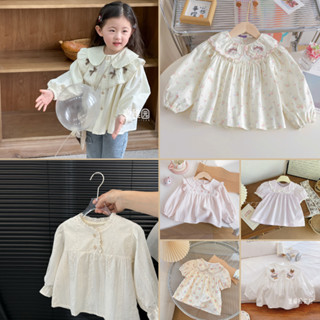  Áo sơ mi cho bé gái áo dài tay họa tiết dễ thương cho bé gái 2-8 tuổi - Jumping Beans 