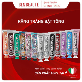 Hàng Công Ty Kem Đánh Răng Marvis Loại Bỏ Mảng Bám Vết Ố Vàng Làm Trắng Răng