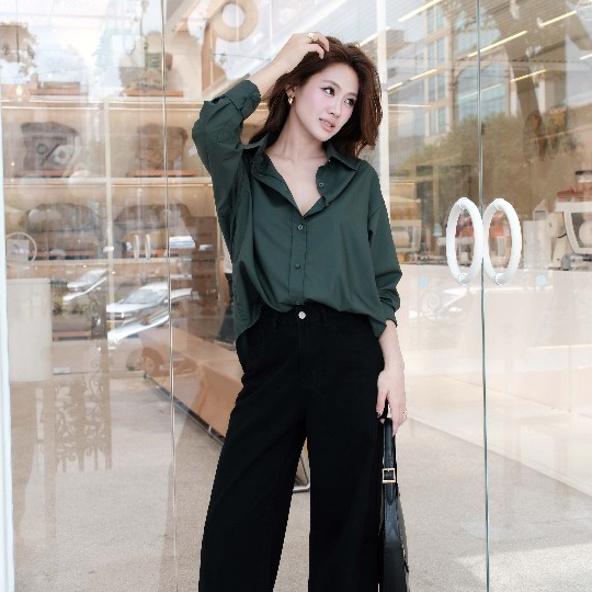 Áo sơ mi nữ dài tay GILLEE dáng oversized, sơ mi form rộng nhiều màu công sở vải kate Mỹ chống nhăn FAS291 | BigBuy360 - bigbuy360.vn