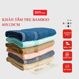  Khăn Tắm Tre Bamboo 60x120cm 50X100cm Dày Dặn Siêu Thấm Hút Không Xù Bông Không Phai Màu 