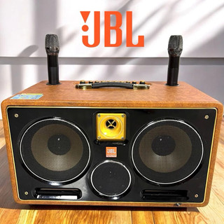  LOA KARAOKE XÁCH TAY BASS 20CM THÙNG GỖ BỌC DA LƯỚI SẮT KẾT NỐI BLUETOOTH TẶNG KÈM 2 MICRO CAO CẤP 