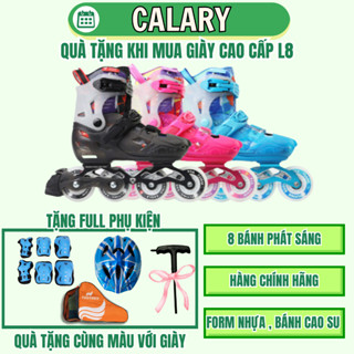   Tặng Full Phụ Kiện  Giày Patin Trẻ Em Centosy Flying Eagle L8 8 Bánh Đèn Phát Sáng-Có Form Chắc Chắn Phanh An Toàn 