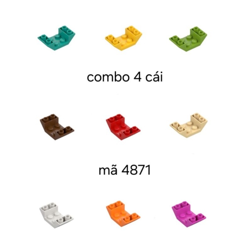 Xếp hình lego combo 4 gạch 4871