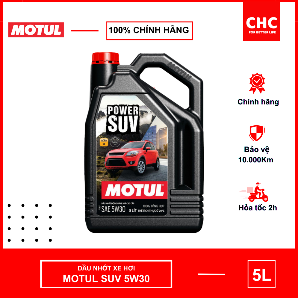 Dầu nhớt xe ôtô MOTUL POWER SUV 5W30 API SP