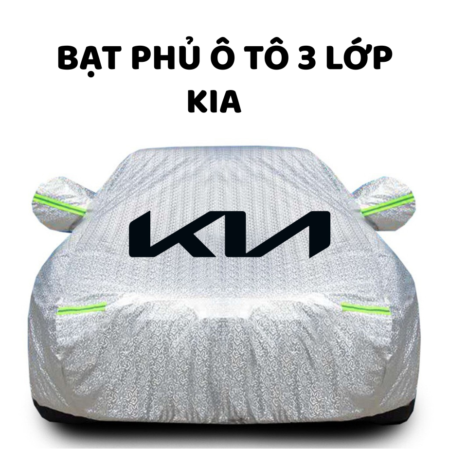 Bạt Phủ Xe Ô Tô Kia Morning, Tráng Nhôm 3 lớp Cao Cấp