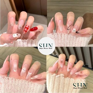 Móng tay giả dài nhọn đơn giản, Nailbox dài đơn giản, Nail xinh, Nail giả form dài dễ thương