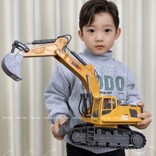  Máy xúc điều khiển từ xa TRUCK 15 Kênh gầu hợp kim cao cấp – Có khói – Pin sạc cao cấp giá rẻ đồ chơi điều khiển từ xa 