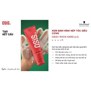 Gel giữ nếp tóc siêu cứng Osis+ Rock Hard 150ml