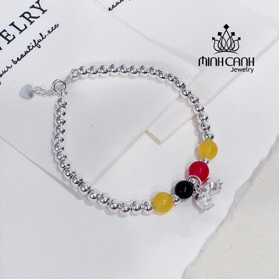 Lắc Tay Bi Bạc Hoa Linh Lan Biểu Tượng Hạnh Phúc - Minh Canh Jewelry