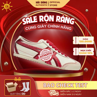    Hàng Chính Hãng   Giày Onitsuka Tiger Mexico 66 'Cream Red Samba' 1183C391-100   Full Box   