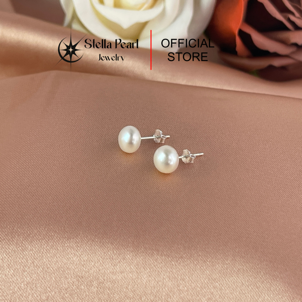 Bông tai ngọc trai chuôi bạc S925 nụ nhỏ xinh ngọc trai nuôi nước ngọt tự nhiên - E25335-3