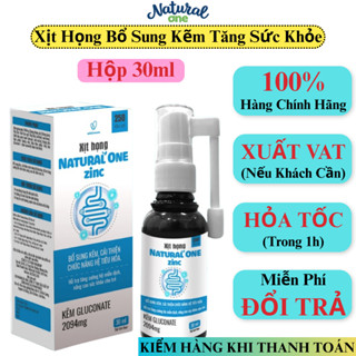  Xịt Họng Kẽm Cho Bé Natural One Xịt Bổ Sung Kẽm Gluconate Tăng Đề Kháng Cho Trẻ 