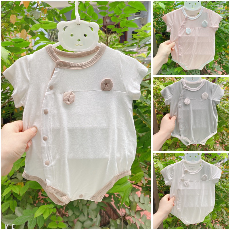 Aminaza- bộ body chip cho bé sơ sinh tới 1 tuổi chất sợi tre mềm thoáng mát