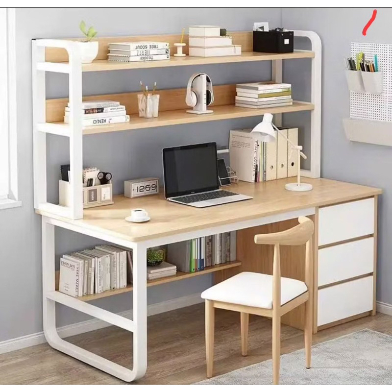 Bàn học sinh,bàn học cho bé ,bàn học, bàn làm việc có kệ sách, cứng cáp không rung lắc•TAKA | BigBuy360 - bigbuy360.vn