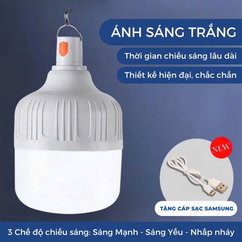 Đèn Tích Điện ATH LIGHTING 3 Chế Độ Sáng Siêu Tiết Kiệm Điện Nhỏ Gọn Tiện Lợi Dễ Dàng Mang Theo Cắm Trại, Dã Ngoại | BigBuy360 - bigbuy360.vn