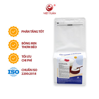 Bột Kem Topping Vị Muối Biển Việt Tuấn - Kem Muối Sánh Mịn, Béo Ngậy Cho Cà Phê Muối, Trà, Gói 1kg