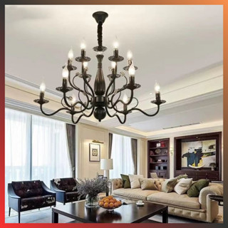 Đèn chùm thả NF HOME vintage trang trí phòng khách, phòng ăn MKF98