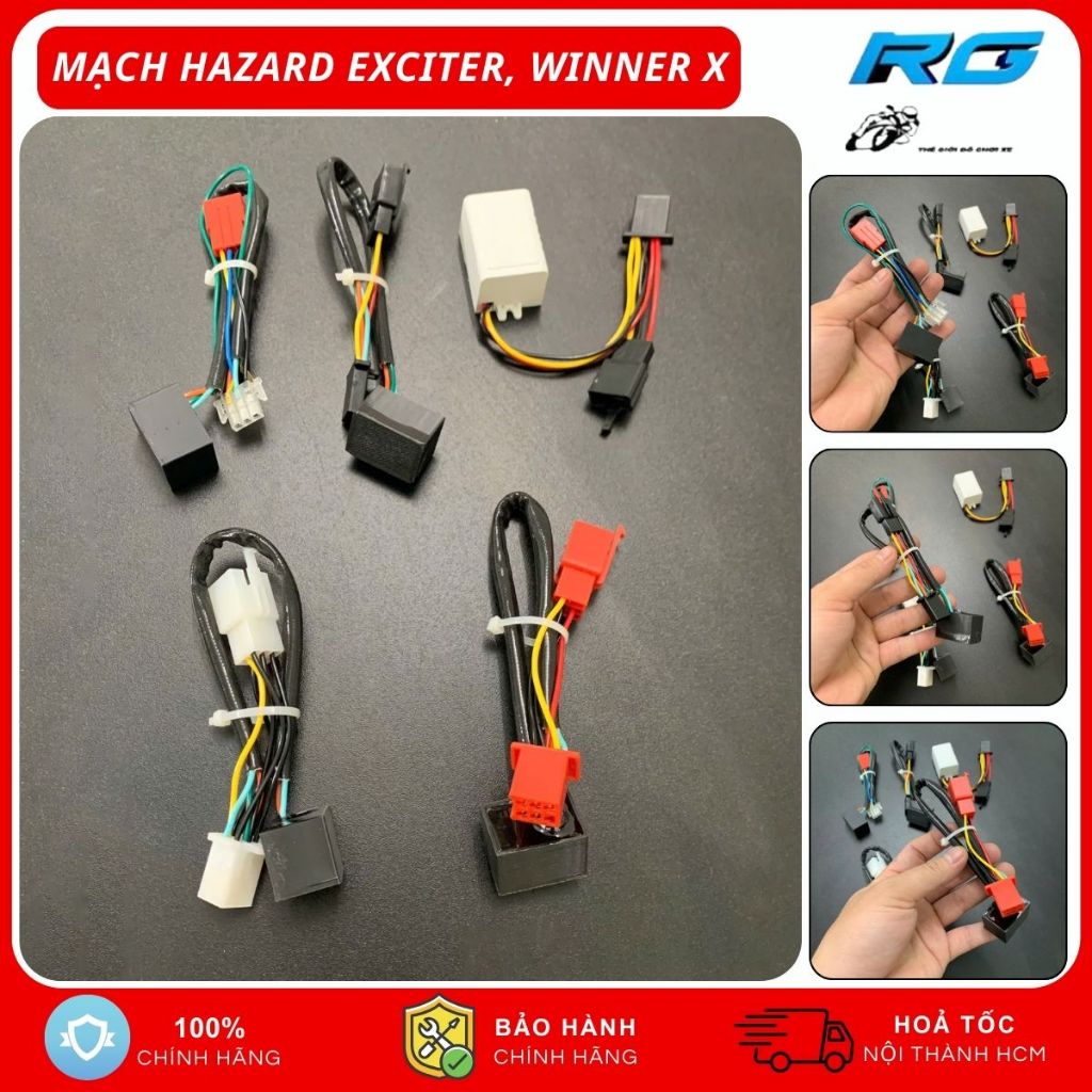 Mạch Hazard Ưu Tiên Nháy 4 Bóng Exciter, Winner, Future Led, Satria Fi, Sonic, Sirius Lắp Như Zin