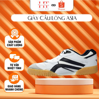 GIÀY CẦU LÔNG GIầY THỂ THAO ASIA CHÍNH HÃNG 2 MÀU ĐEN SỌC XANH,SỌC ĐEN, Giày thể dục bóng bàn tennis