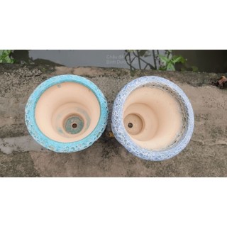 Chậu đất nung - chậu cúp men sôi