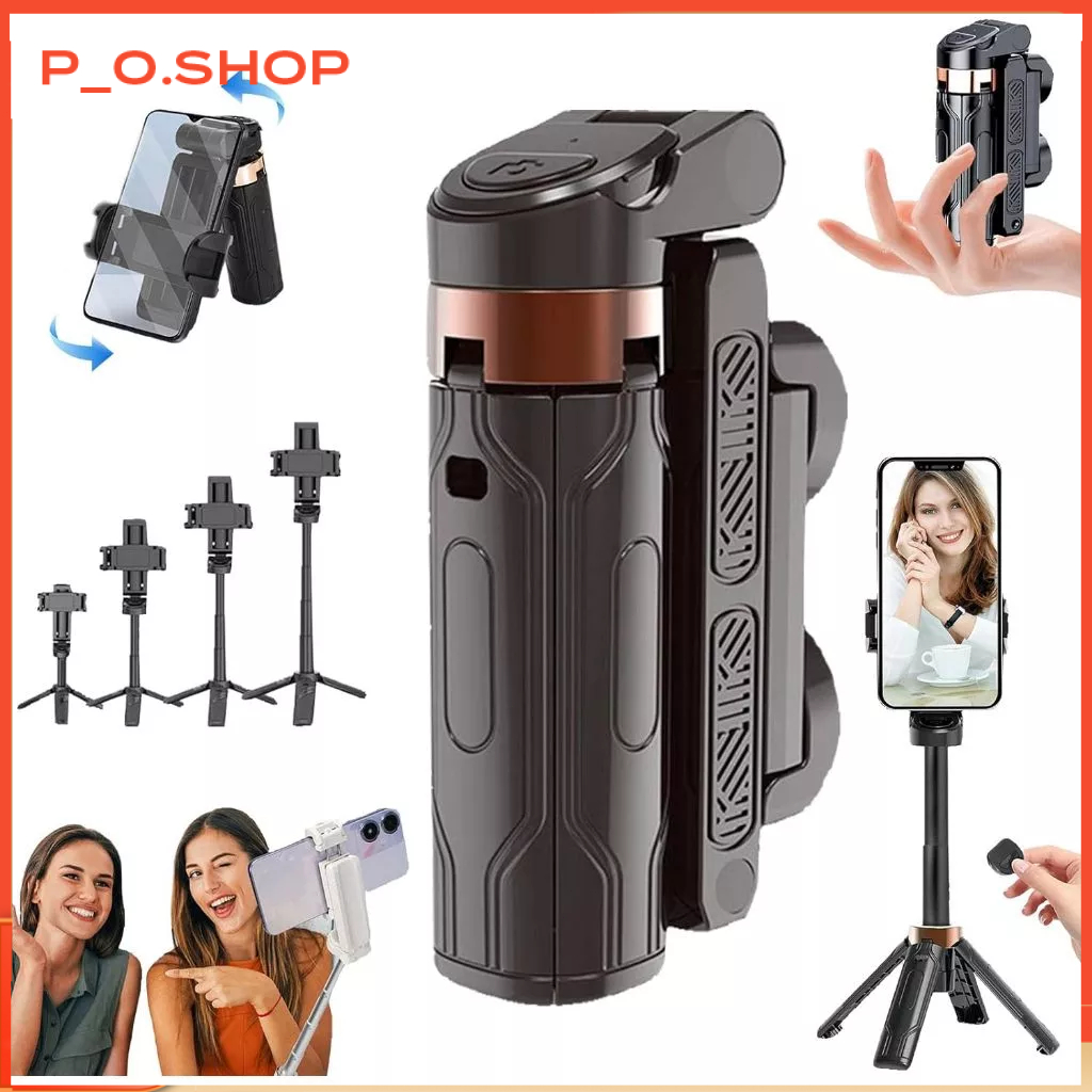 【🔥Rẻ】TNW T26 Chân tripod mini Capgrip 3 IN 1 cho điện thoại Gậy chụp ảnh tự sướng Bluetooth có đèn t