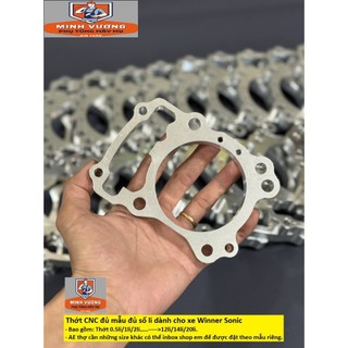 Thớt lòng CNC đủ size dành cho xe Winner Sonic
