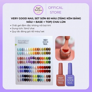  Set Sơn Gel 60 Màu Very Good Cán Ngắn ,Tặng Kèm Bảng Màu Base & Top - Angel Nail Store 