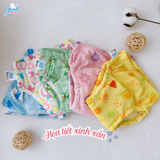Combo 3/5/10c Quần tập bỏ bỉm ST Goodmama - cho bé từ 4–17kg - Họa tiết đáng yêu
