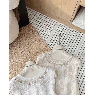Áo len móc chocker cổ đi biển