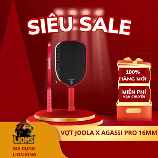 Vợt Pickleball Joola x Agassi Pro Check NFC, Cán Kim Loại, Dày 16mm, Mặt Siêu Nhám