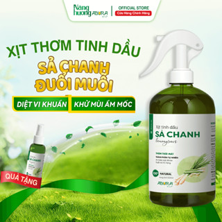Chai Xịt Phòng Tinh Dầu Sả Chanh ABURA 100ml/300ml/500ml Khử Mùi - Diệt Khuẩn - Đuổi Muỗi Côn Trùng