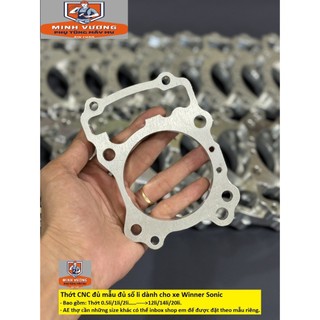 Thớt lòng CNC đủ size dành cho xe Winner Sonic