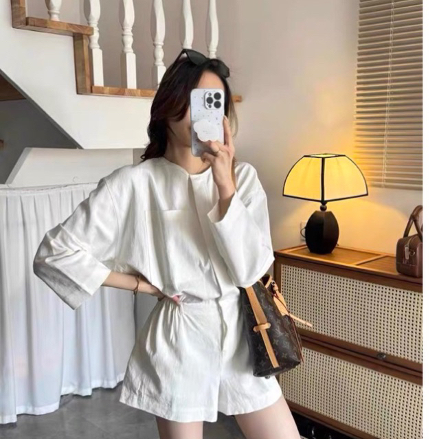 𝗟𝗲𝗹𝗶𝗮 𝗝𝘂𝗺-| BEELY | Jum Linen tay dài