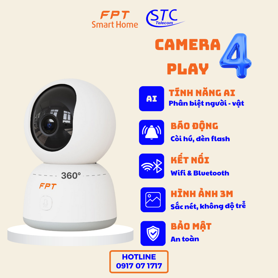 FPT Camera Play 4 - Camera an ninh thông minh FPT