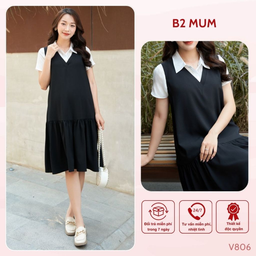 Yếm bầu thiết kế Yếm đuôi cá V806 B2MUM