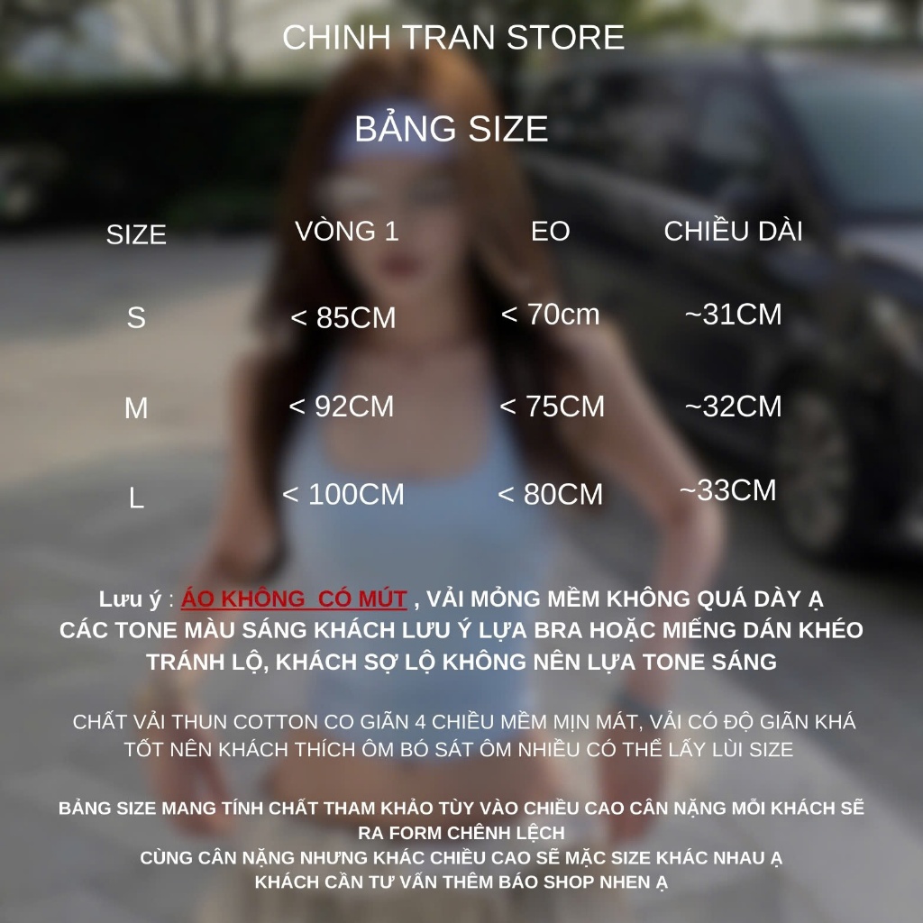 [TẶNG KÈM BĂNG ĐÔ] Áo Cổ Yếm Ôm Body Quyến Rũ Năng Động Nhiều Màu - Chinh Trần Store | BigBuy360 - bigbuy360.vn