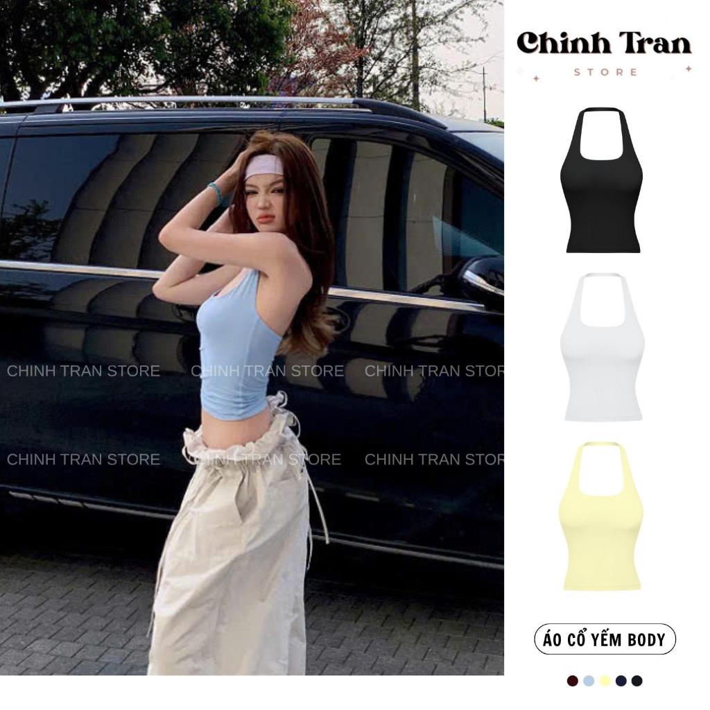 [TẶNG KÈM BĂNG ĐÔ] Áo Cổ Yếm Ôm Body Quyến Rũ Năng Động Nhiều Màu - Chinh Trần Store | BigBuy360 - bigbuy360.vn