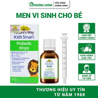Men Vi Sinh Cho Bé Nature's Way Kids Smart Drops Probiotic Hỗ Trợ Giảm Rối Loạn Tiêu Hoá 20ml