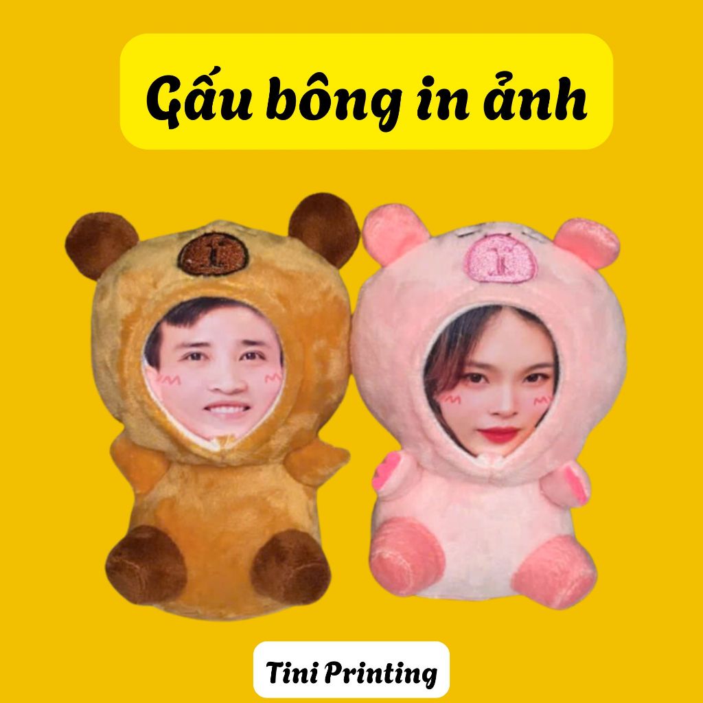 Gấu bông in ảnh- Tini Printing