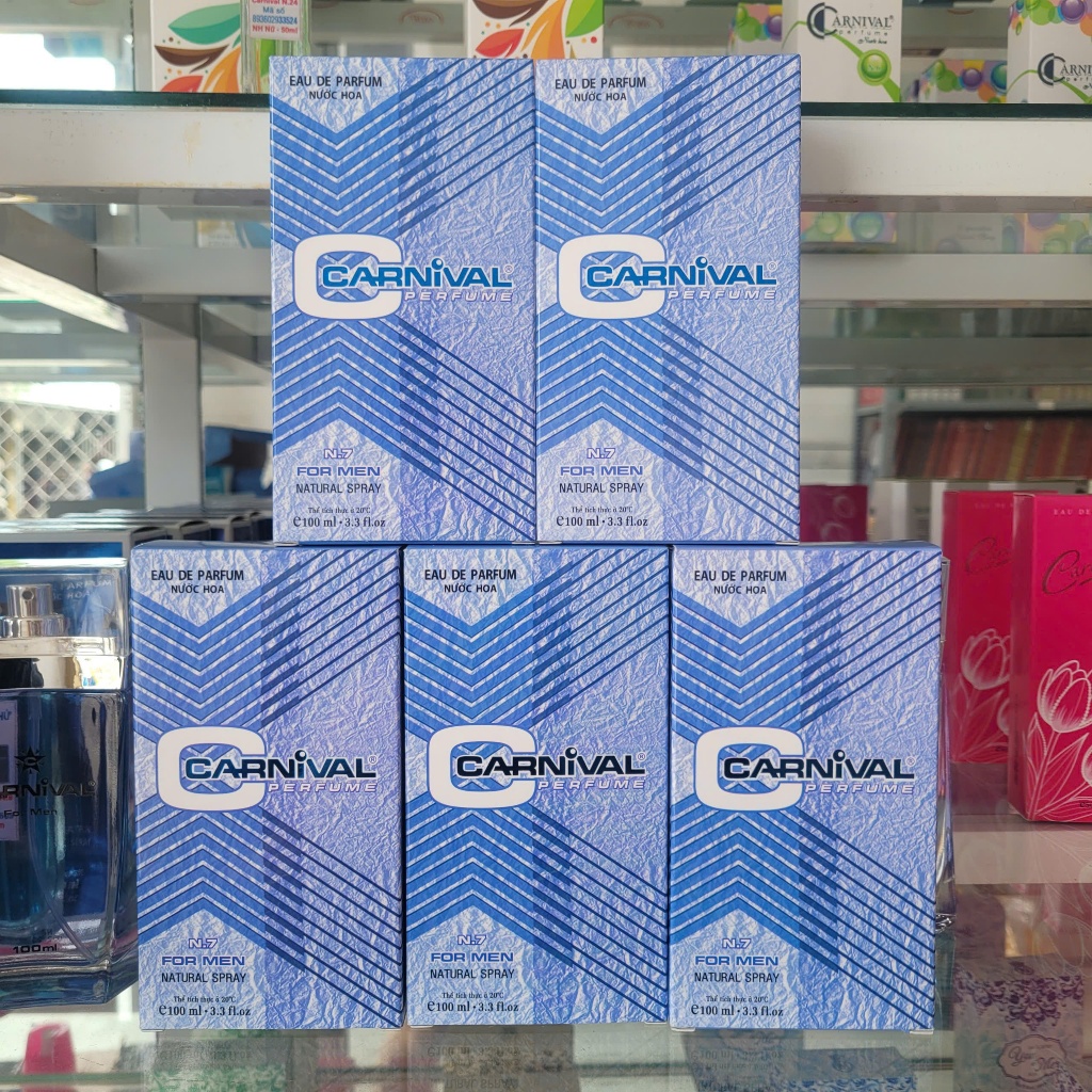 Combo 5 Chai Carnival N7 - Nước Hoa Nam Carniva N7