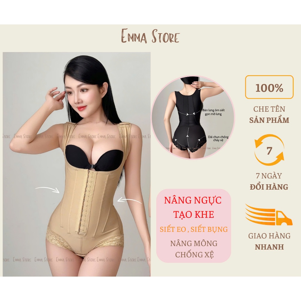 Set Bodyshape định hình 3 trong 1 EMMA STORE bra-shape – siết eo, nâng ngực, tạo dáng gợi cảm