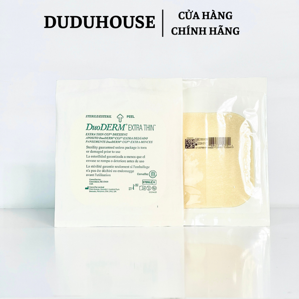 Miếng dán mụn Duo hydrocolloid DuoDERM [1 miếng 10x10cm]