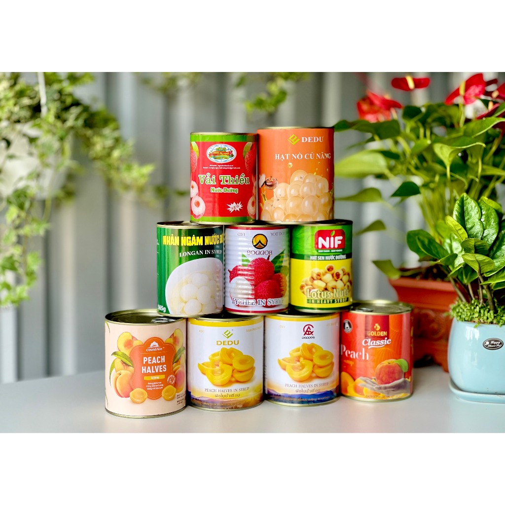 Vải ngâm nước đường NGỌC HÀ/ NIF/ RICH/ CON VOI THÁI