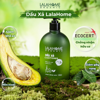 Dầu xả thảo dược, Trà Xanh, Hương Nhu, Quả Bơ LalaHome - Dưỡng tóc mềm mượt, kiểm soát dầu thừa - Chai 500ml
