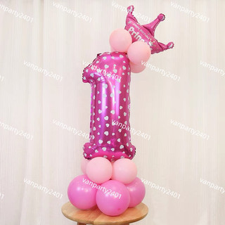 Bóng số 1 (size 36cm) & (size 70cm) trang trí sinh nhật, thôi nôi, đầy tháng, party, sự kiện, kỉ niệm…