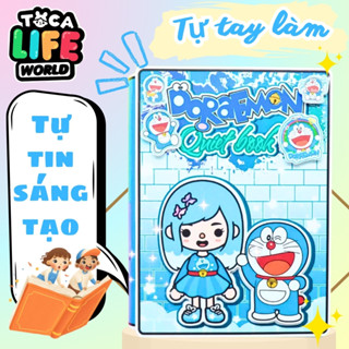  ĐỒ CHƠI NGÔI NHÀ BÚP BÊ GIẤY của bé Doraemon House In Quiet Book. 