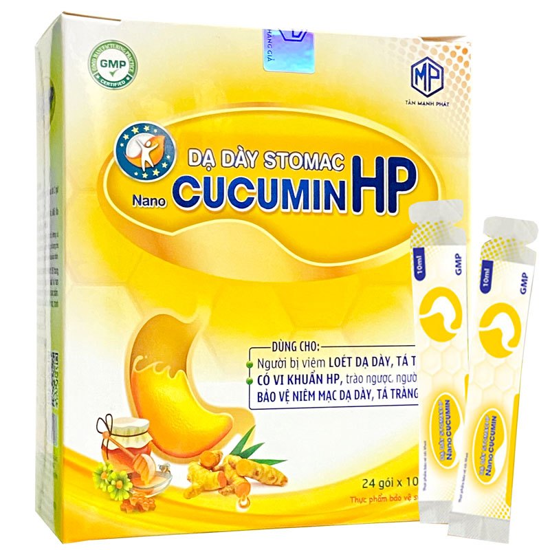 Dạ dày Stomac Nano Cucumin HP Dùng cho người bị viêm loét dạ dày,tá tràng,có vi khuẩn HP,trào ngược