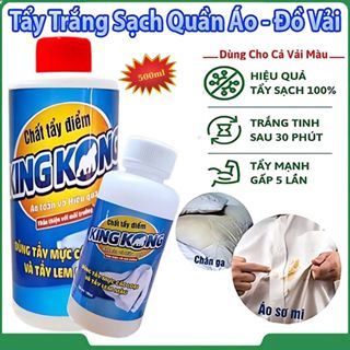 Xịt Tẩy Trắng Quần Áo Chính Hãng K.K 500ml Tẩy Mốc, Ố Vàng, Ố Bẩn, Lem Màu, Tẩy Trắng [Kèm Vòi Xịt]