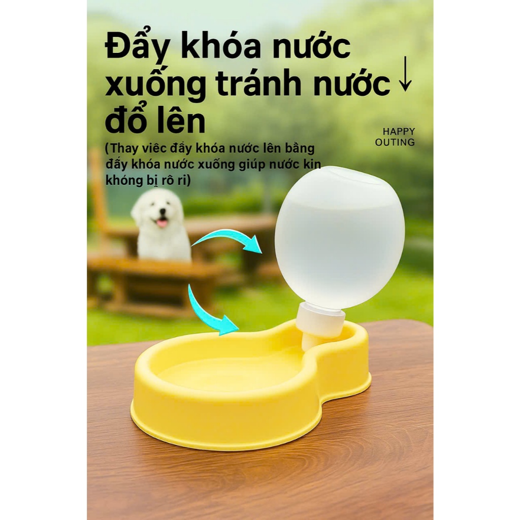 bình nước du lịch 350ml cho chó mèo - T3 PETS SHOP