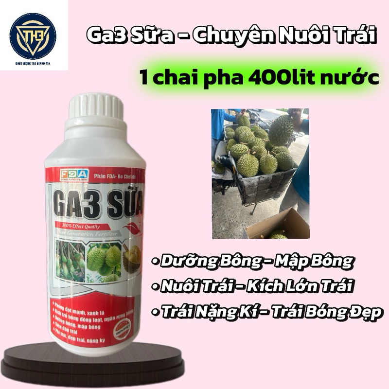 ga3 sữa đỏ(chuyên sầu riêng)pha 400lit nước